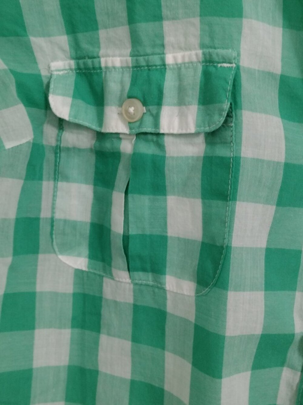 Columbia PFG Womens XL Green White Gingham Plaid Fishing Shirt Long Sleeve NWOT - Picture 6 of 9